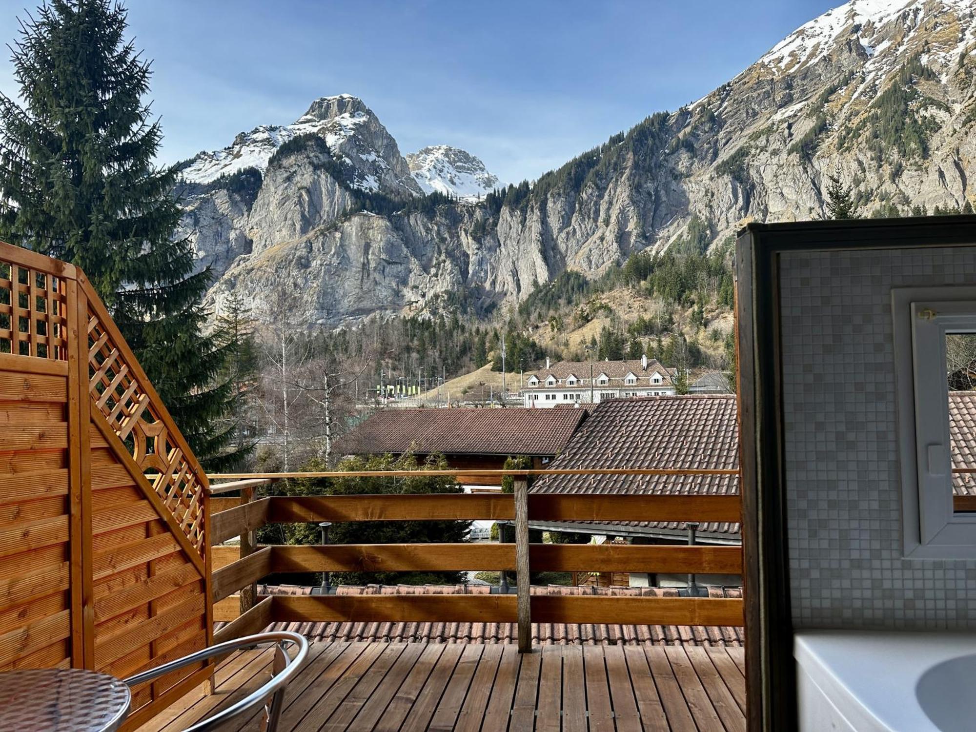 Chalet Hotel Adler Ag Kandersteg Exterior foto